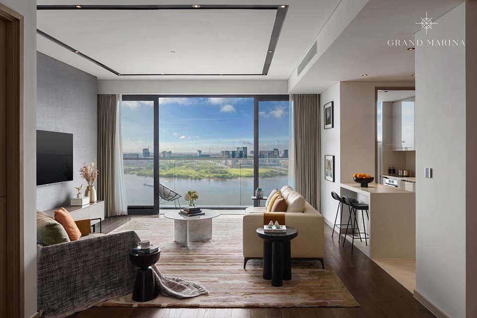 Actual Marriott luxury apartment at Grand Marrina Saigon