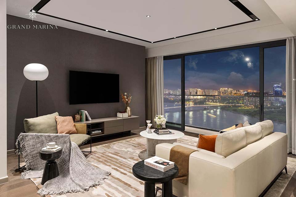Actual Marriott luxury apartment at Grand Marrina Saigon