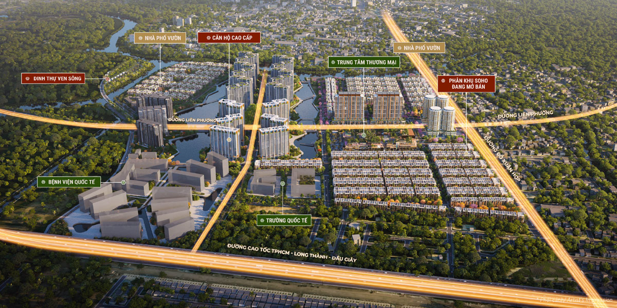 Overall layout of The Global City