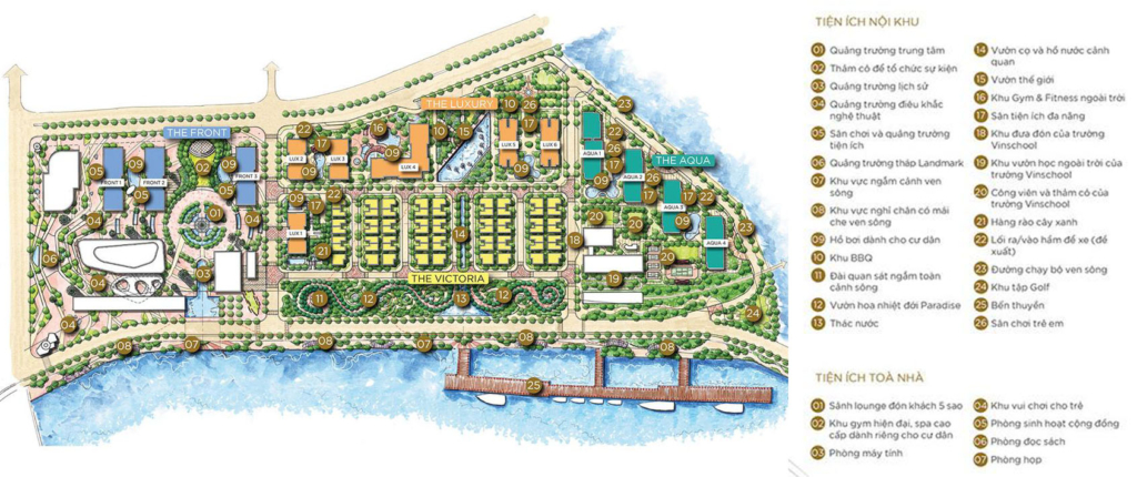 Vinhomes Golden River Ba Son Amenities Layout