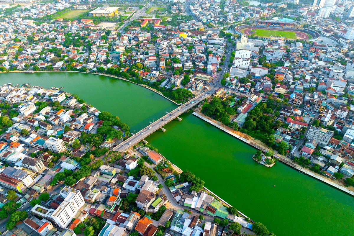 Nhu Y River Walkway in Hue City