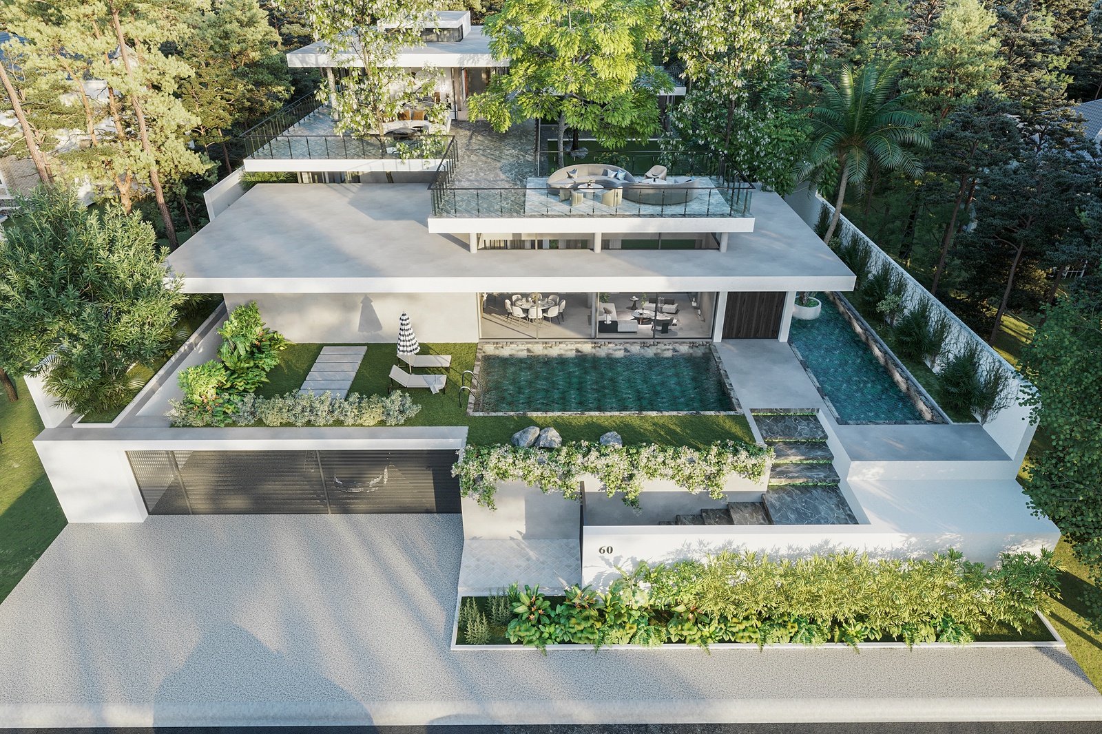 20+ Collections of beautiful and impressive modern style villa gardens 2024