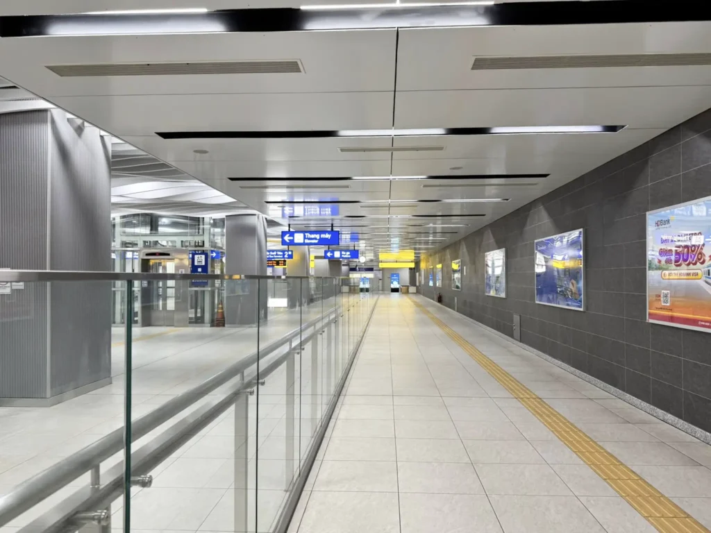 Tòa Marina Central có tầng hầm B2 kết nối trực tiếp nhà ga Metro Ba Son