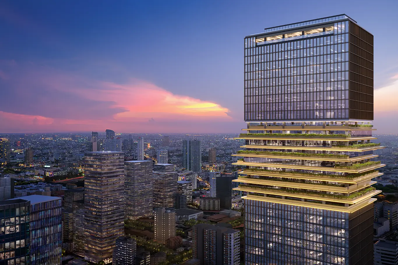 9 tầng kết nối tại Marina Central Tower