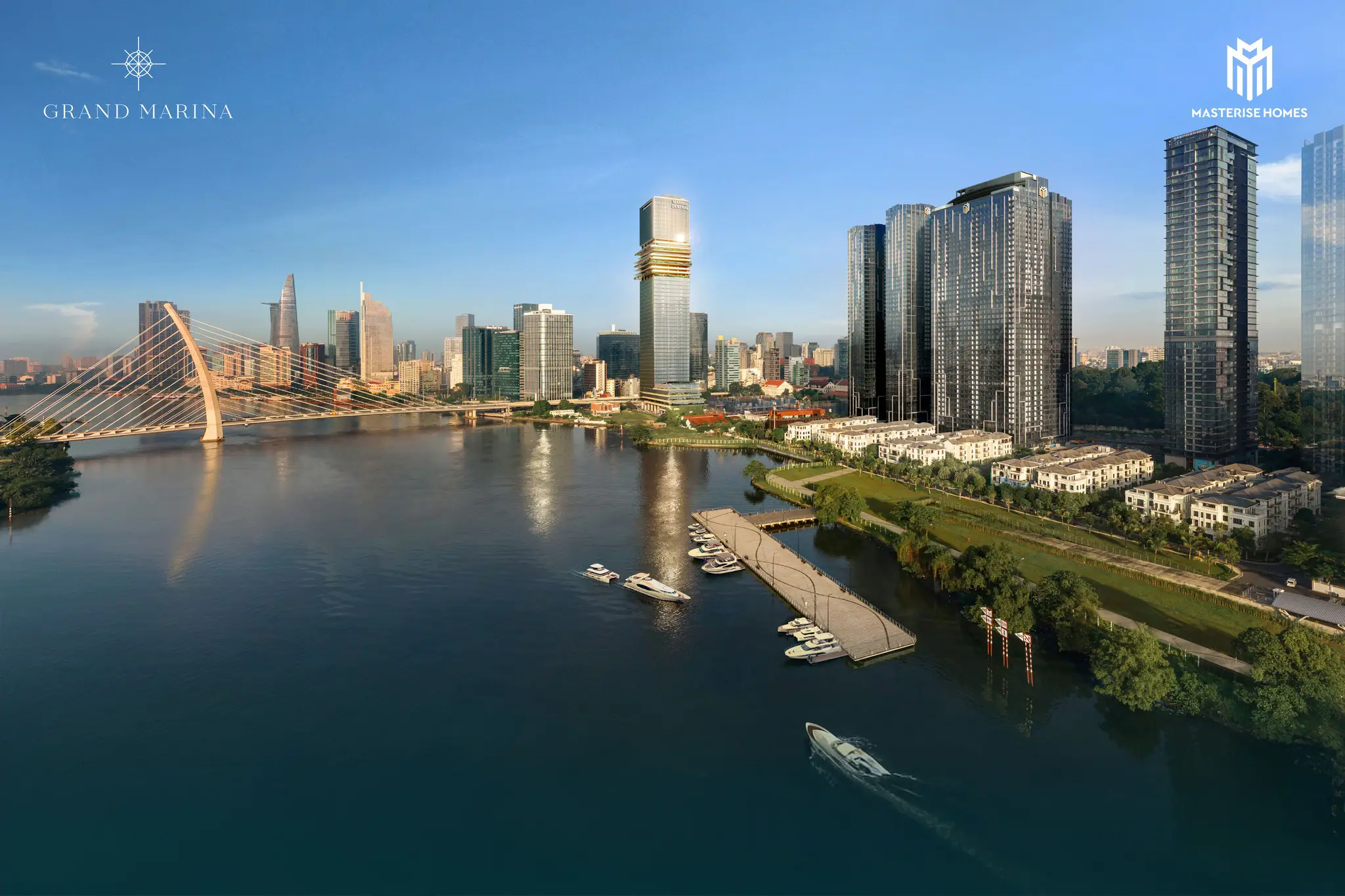 Grand Marina có bến du thuyền